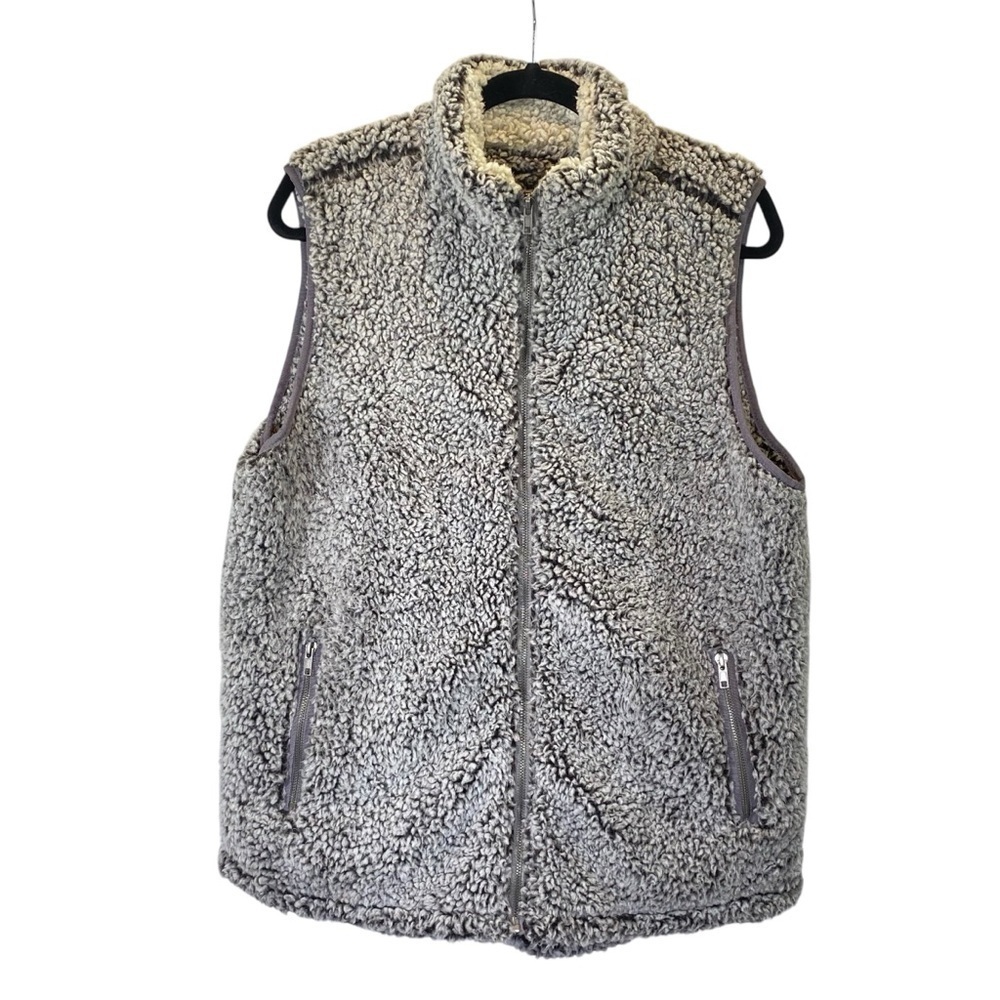 THREAD & SUPPLY Women's size L Sherpa Vest full zip